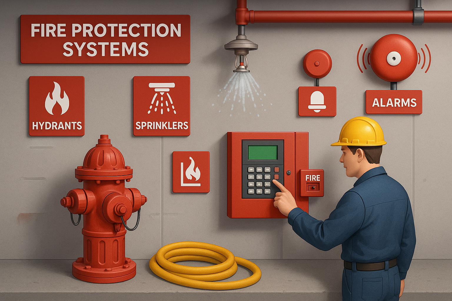 Fire protection systems illustration